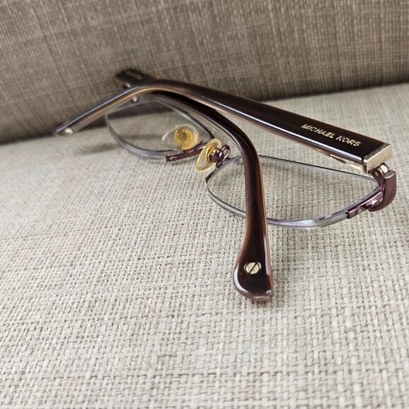 Michael Kors Women Eyeglasses Frame Half Rim Glasses Purple Tone MK312 210 Frame - Picture 4 of 12
